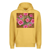 Antique Gold Western Pink Roses Premium Hoodie - LillyAllenDesigns