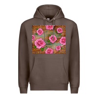 Western Pink Roses Premium Hoodie | Teevron