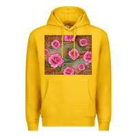 Lemon Western Pink Roses Premium Hoodie - LillyAllenDesigns