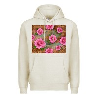 Oatmeal Heather Western Pink Roses Premium Hoodie - LillyAllenDesigns