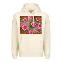 Sandshell Western Pink Roses Premium Hoodie - LillyAllenDesigns