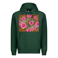 Sports Green Western Pink Roses Premium Hoodie - LillyAllenDesigns