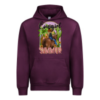 Mauve Wine cowgirl summer Urban Hoodie - MaliasSmallBusiness