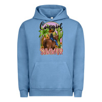 Pigment Pebble Blue cowgirl summer Urban Hoodie - MaliasSmallBusiness