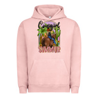 Pigment Salmon cowgirl summer Urban Hoodie - MaliasSmallBusiness