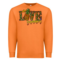 Carrot love summer pinapple Premium Sweatshirt - CowhideDigitalArt