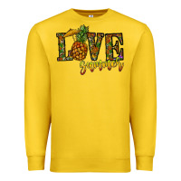 Lemon love summer pinapple Premium Sweatshirt - CowhideDigitalArt