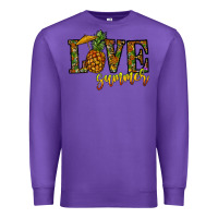 Purple love summer pinapple Premium Sweatshirt - CowhideDigitalArt
