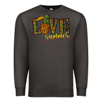 Smoke love summer pinapple Premium Sweatshirt - CowhideDigitalArt