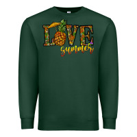 Sports Green love summer pinapple Premium Sweatshirt - CowhideDigitalArt