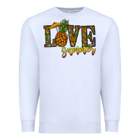 White love summer pinapple Premium Sweatshirt - CowhideDigitalArt