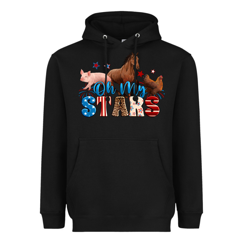 Horse Pig Chicken With Oh My Stars Heavyweight Hoodie by Neo Western | Teevron