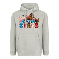 Moon Dust Horse pig chicken with oh my stars Heavyweight Hoodie - Neo Western