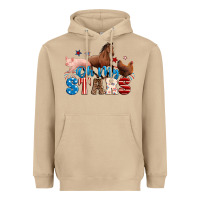 Mushroom Horse pig chicken with oh my stars Heavyweight Hoodie - Neo Western