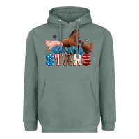 Sage Horse pig chicken with oh my stars Heavyweight Hoodie - Neo Western