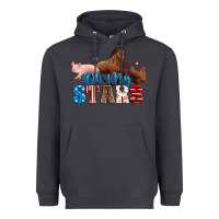 Smoke Horse pig chicken with oh my stars Heavyweight Hoodie - Neo Western