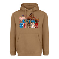 Toasted Coconut Horse pig chicken with oh my stars Heavyweight Hoodie - Neo Western