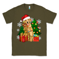 Army Green christmas golden dog Classic Tee - Zillion Design Studio
