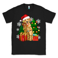Black christmas golden dog Classic Tee - Zillion Design Studio
