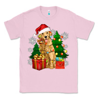 Bubblegum Pink christmas golden dog Classic Tee - Zillion Design Studio