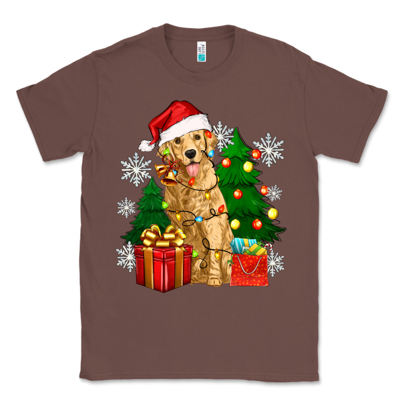 Christmas Golden Dog Classic Tee by Zillion Design Studio | Teevron