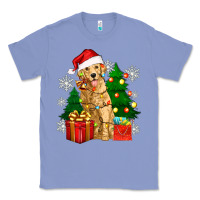 Colony Blue christmas golden dog Classic Tee - Zillion Design Studio