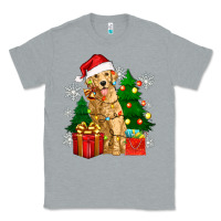 Heather Grey christmas golden dog Classic Tee - Zillion Design Studio