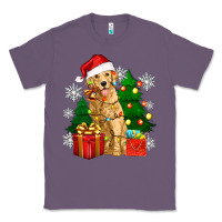 Lavender christmas golden dog Classic Tee - Zillion Design Studio