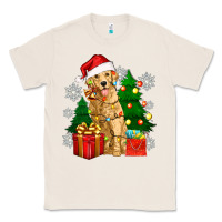 Natural christmas golden dog Classic Tee - Zillion Design Studio