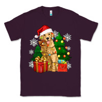Plum christmas golden dog Classic Tee - Zillion Design Studio