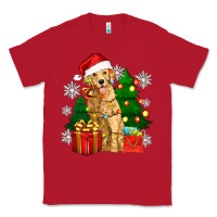 Red christmas golden dog Classic Tee - Zillion Design Studio