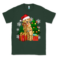 Sports Green christmas golden dog Classic Tee - Zillion Design Studio