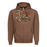 Chestnut refuse to sink Zipper Hoodie - Zillion Design Studio