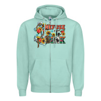 Seafoam refuse to sink Zipper Hoodie - Zillion Design Studio