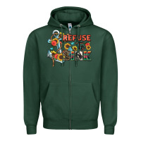 Sports Green refuse to sink Zipper Hoodie - Zillion Design Studio