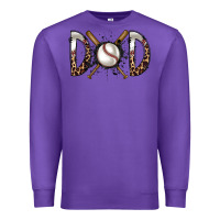 Purple dad baseball Premium Sweatshirt - RacoonDesign