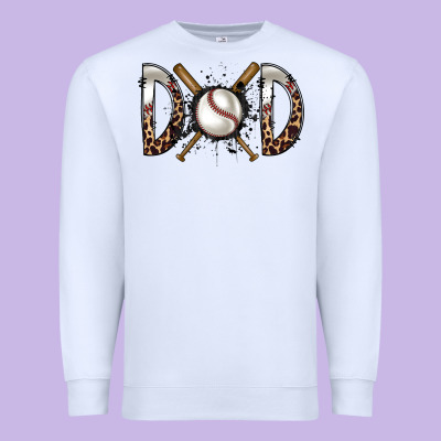 Dad Baseball Premium Sweatshirt Designed By Racoondesign