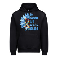 Black in april we wear blue Urban Hoodie - MaliasSmallBusiness
