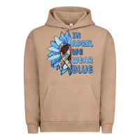 Pigment Burro in april we wear blue Urban Hoodie - MaliasSmallBusiness