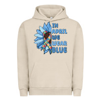 Pigment French Oak in april we wear blue Urban Hoodie - MaliasSmallBusiness