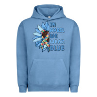 Pigment Pebble Blue in april we wear blue Urban Hoodie - MaliasSmallBusiness