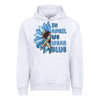 White in april we wear blue Urban Hoodie - MaliasSmallBusiness