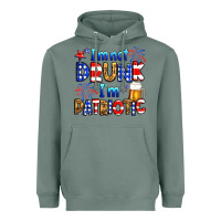 Sage I'm not drunk I'm patriotic Heavyweight Hoodie - Neo Western