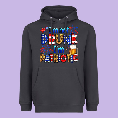 I'm Not Drunk I'm Patriotic Heavyweight Hoodie Designed By Neo Western