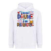White I'm not drunk I'm patriotic Heavyweight Hoodie - Neo Western