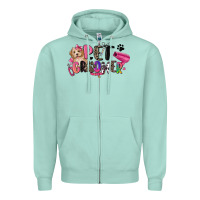 Seafoam pet groomer Zipper Hoodie - Zillion Design Studio