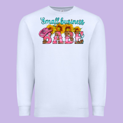 Small Business Babe Premium Sweatshirt Designed By Hra Design Shop