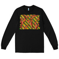 Black mardi gras crawfish background Long Sleeve Tee - BarkalooDesign