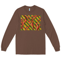 Chestnut mardi gras crawfish background Long Sleeve Tee - BarkalooDesign