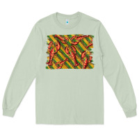 Matcha mardi gras crawfish background Long Sleeve Tee - BarkalooDesign